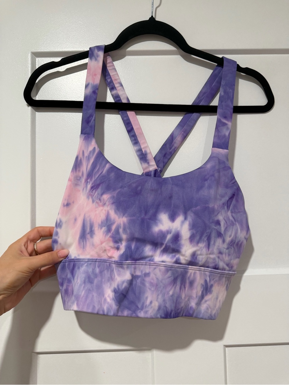 Tie-Dye Purple & Pink Sports Bra